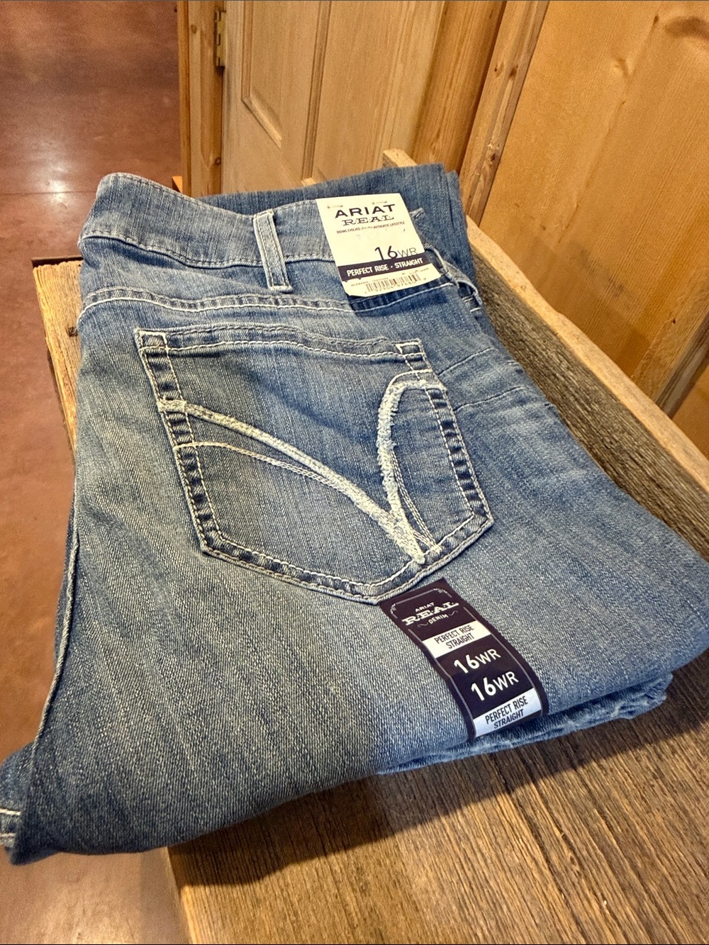 Ariat Women's Straight Leg Jeans - Medium Blue Wash
Plus size